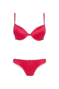 Ensemble rembourré la marque gisela Couleur fuchsia