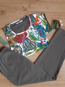 Pyjama fayfi fleuri grande taille  1313