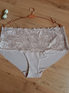 Lot de 2 Cullot invisible taille haute dentelle