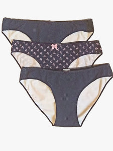 Lots de 3 slips en coton