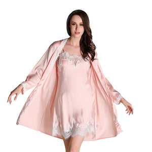 Chemise de nuit satin de soie