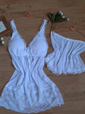 Nuisette short tulle et dentelle