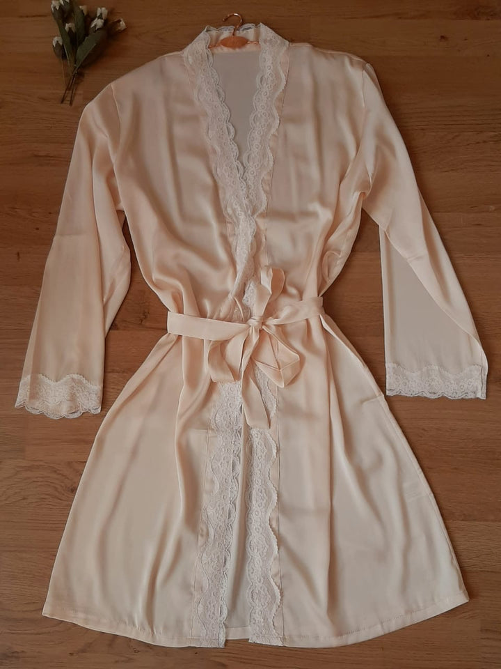 Chemise de nuit satin de soie