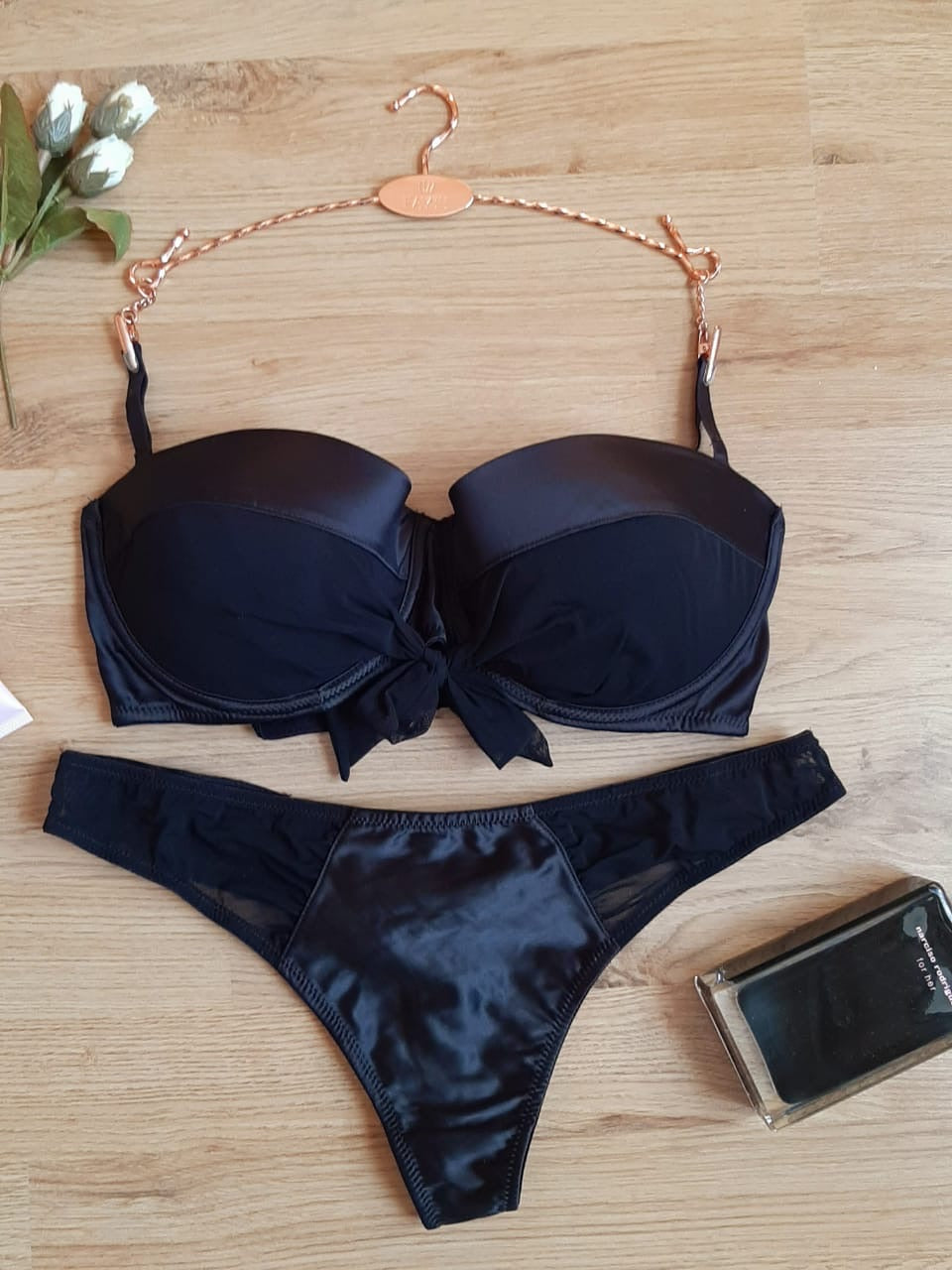 Ensemble rembourré sexy noir