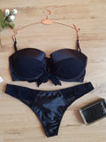 Ensemble rembourré sexy noir