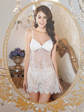 Chemise de nuit dentelle 3 pièces 016