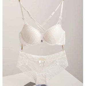 Ensemble push up fermeture en avant Blanc