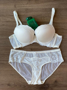 Ensemble rembourré double push up couleur crème