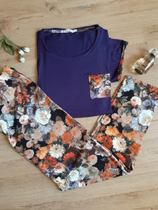 Pyjama fayfi fleuri grande taille