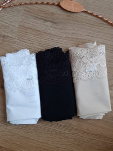 Lot de 3 culottes invisible Noir blanc et chair