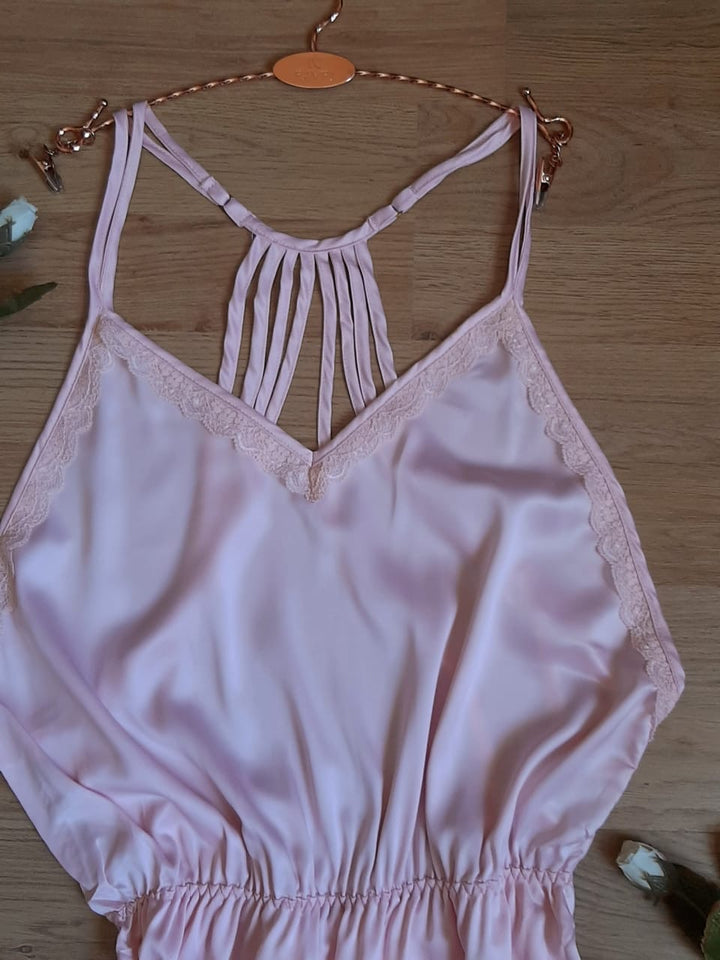 Robe nuisette satin de soie 1315
