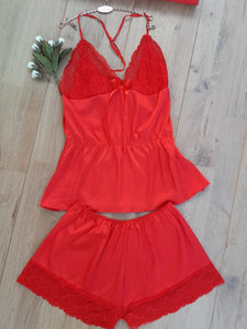 Chemise de nuit satin de soie 3 pièces 222