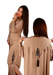 Djellaba coton sérigraphie flocage