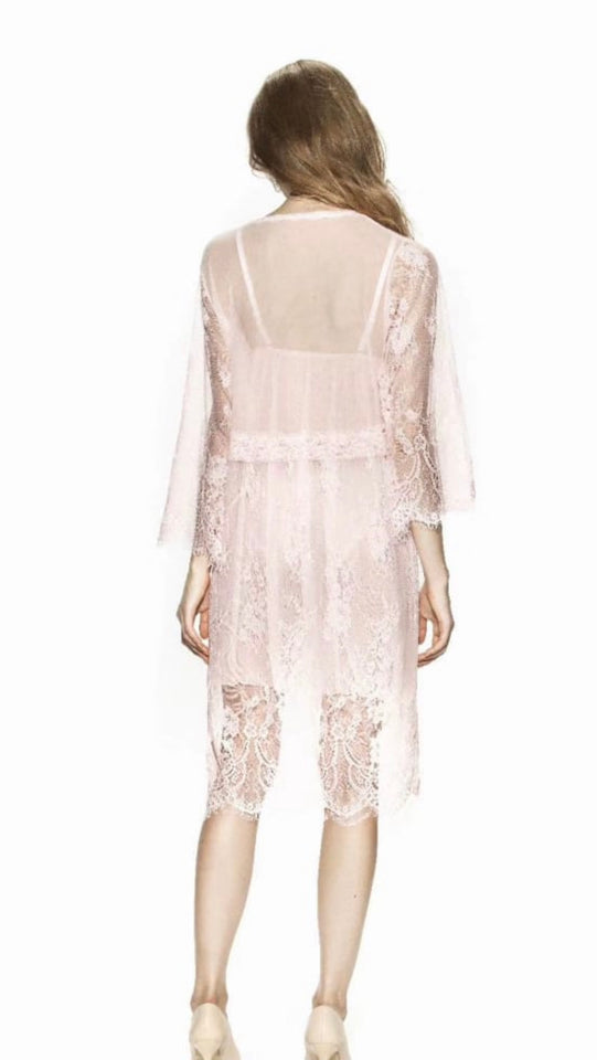 Chemise de nuit dentelle 3 pièces