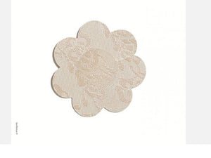 Cache-tétons discrets en tissu et dentelle (5 paires)