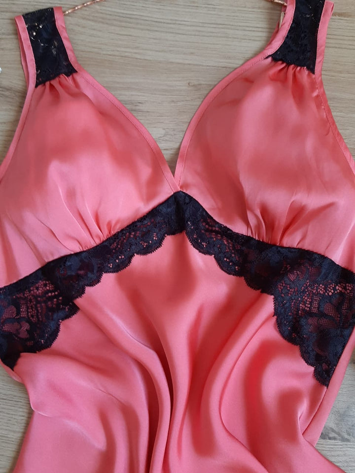Nuisette satin de soie 0012