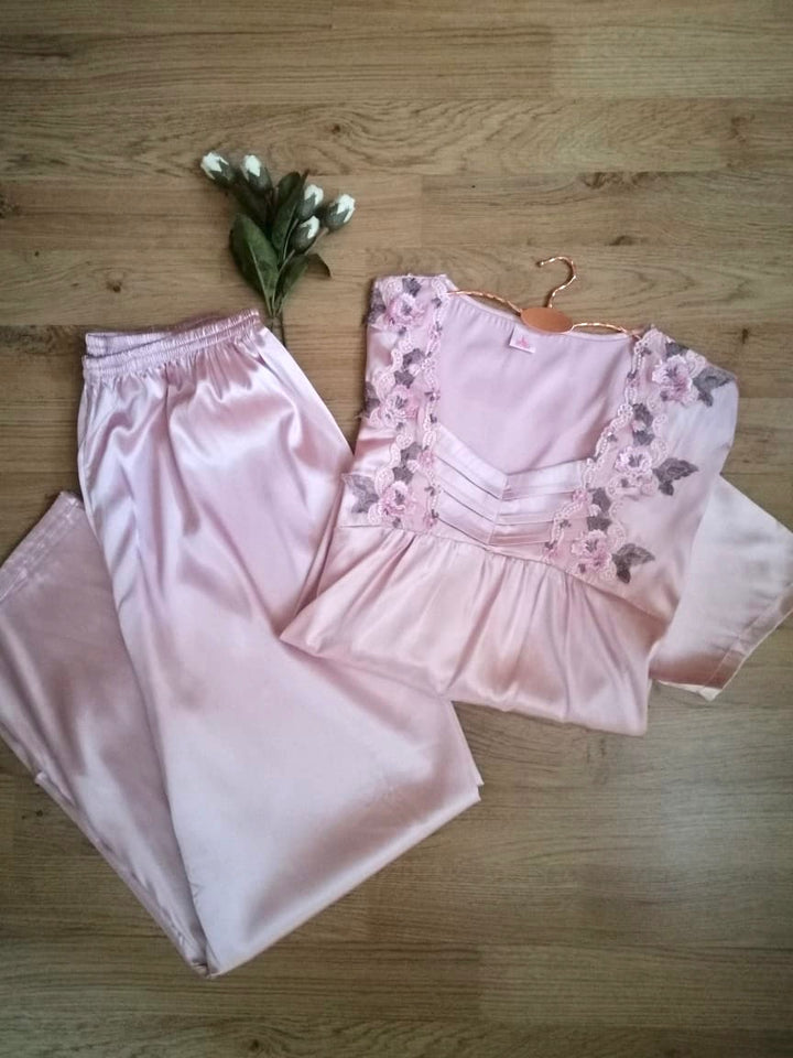 Pyjama satin de soie 02