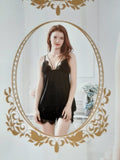 Chemise de nuit avec short satin de soie 0022