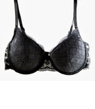 Soutien gorge rembourré dentelle noir 0012