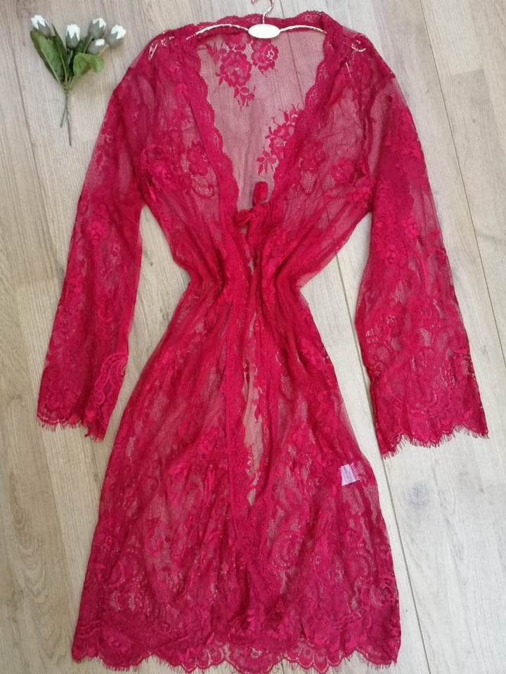Chemise de nuit dentelle 3 pièces 001