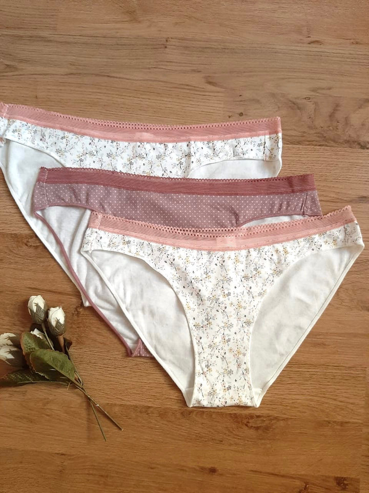 Lots de 3 slips en coton