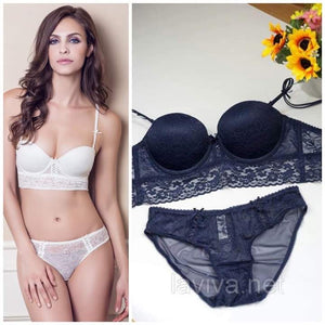 Ensemble rembourré balconnet dentelle
