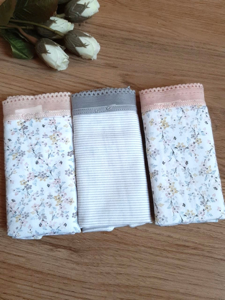 Lots de 3 slips en coton