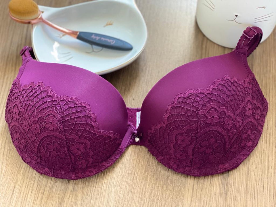 Soutien rembourré dentelle