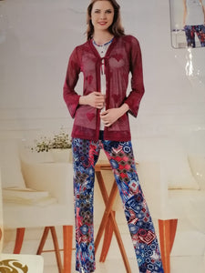 Pyjamas 3 pièces