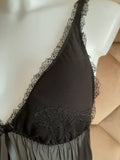 Nuisette 2 pièces en tulle et dentelle