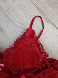 Nuisette short en dentelle