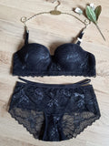 Ensemble rembourré dentelle push up