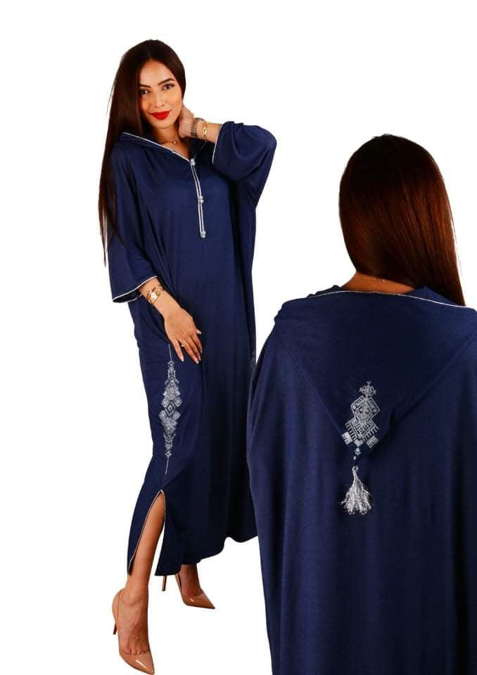 Djellaba coton sérigraphie flocage