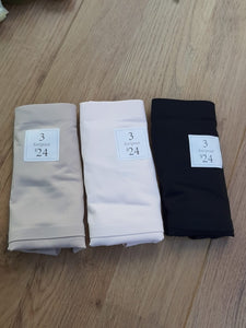Lot de 3 strings invisibles en microfibre taille haute