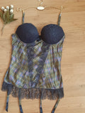 Corset guêpière porte jartelles