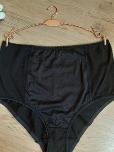 Lot de 2 culottes ventre plat taille Haute noir et beige
