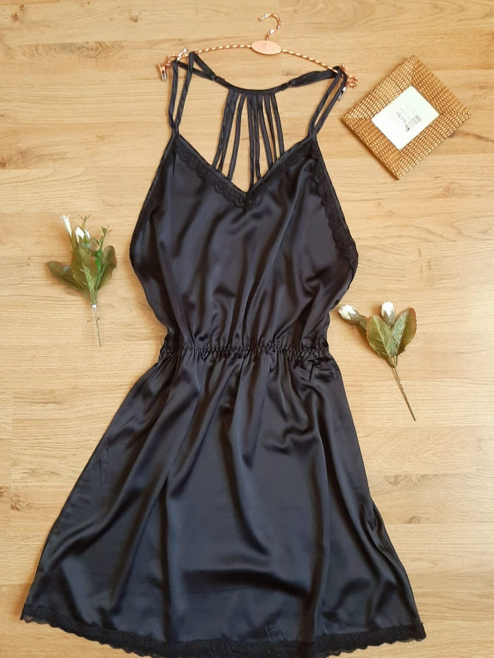 Robe nuisette satin de soie 1315