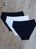Lot de 3 slips invisible en microfibre 2 noir et 1 chair