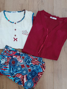 Pyjamas 3 pièces