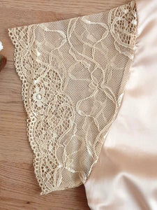 Chemise de nuit satin de soie 3 pièces 222