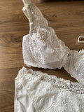 Ensemble dentelle non rembourré avec armature couleur blanc