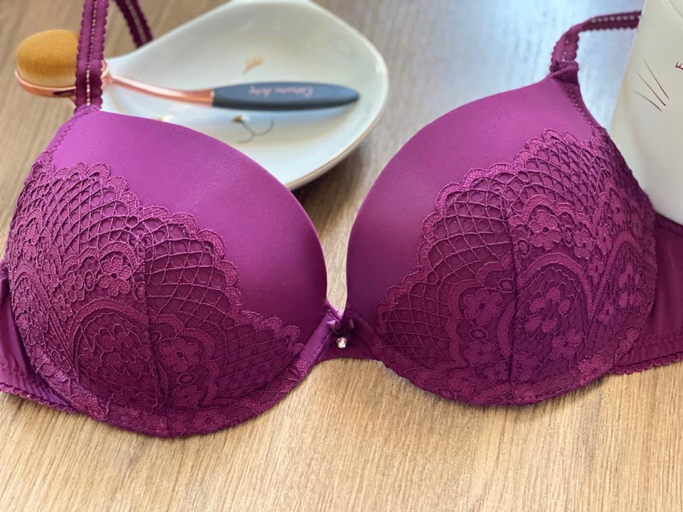 Soutien rembourré dentelle