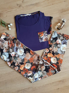 Pyjama fayfi fleuri grande taille