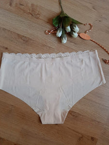 Lot de 3 culottes invisible Noir blanc et chair