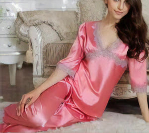 Pyjamas Satin de Soie