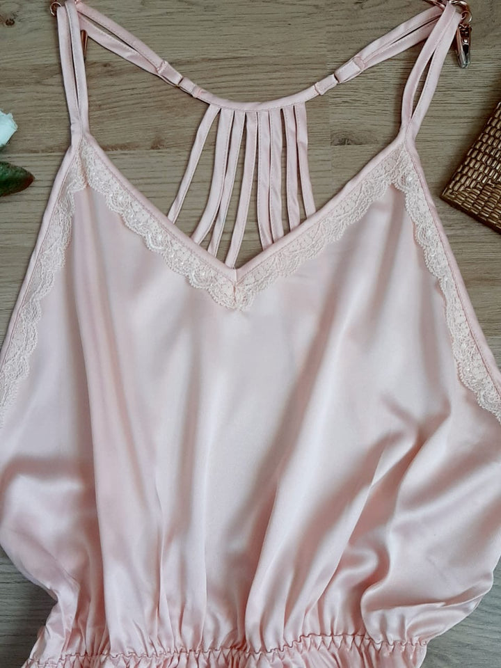 Robe nuisette satin de soie 1315