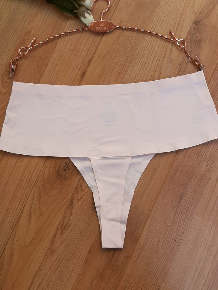 Lot de 3 strings invisibles en microfibre taille haute