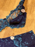Ensemble dentelle bleu Majorelle
