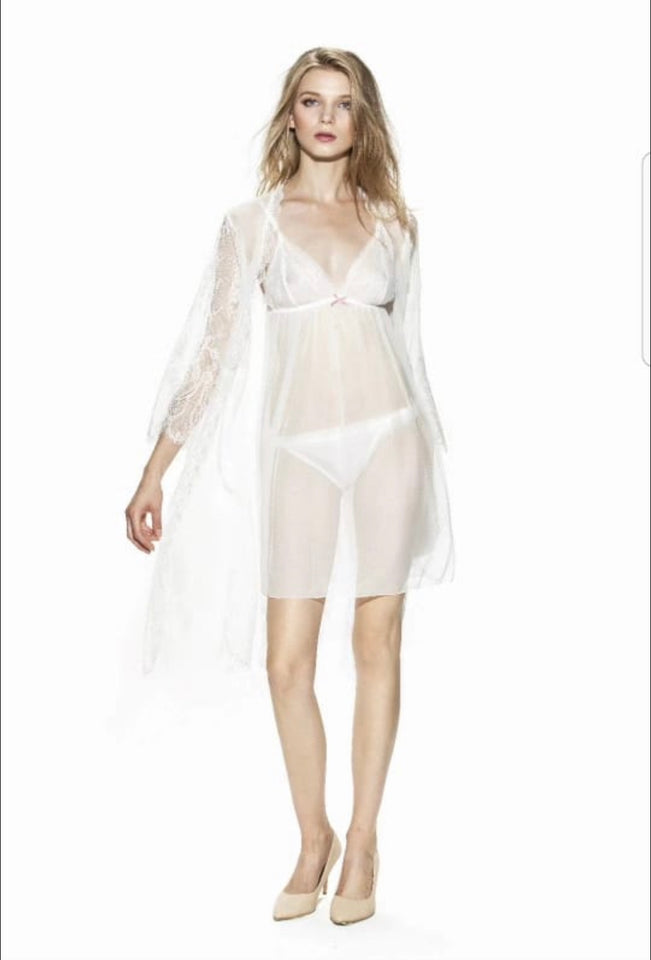 Chemise de nuit dentelle 3 pièces
