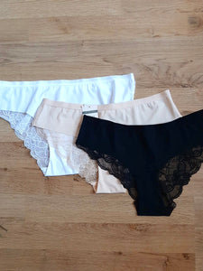 Lot de 3 culottes invisible en dentelle